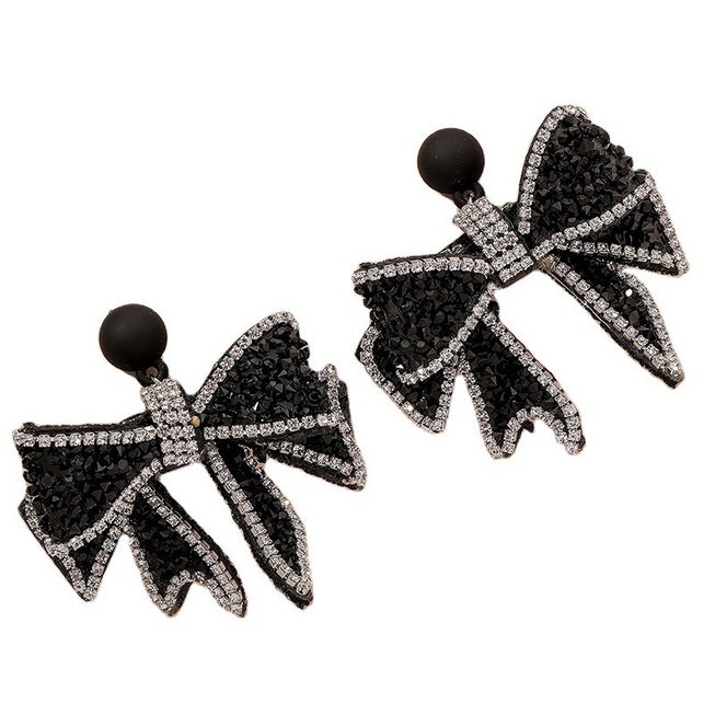 Felt Bow Earrings image number 0