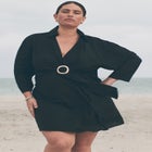 Tie Front Dolman Cover Up Tunic image number null