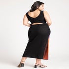 Crochet Knit Sleeveless Cover Up Midi Dress image number null