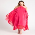 Fringe Formal Caftan Dress image number null