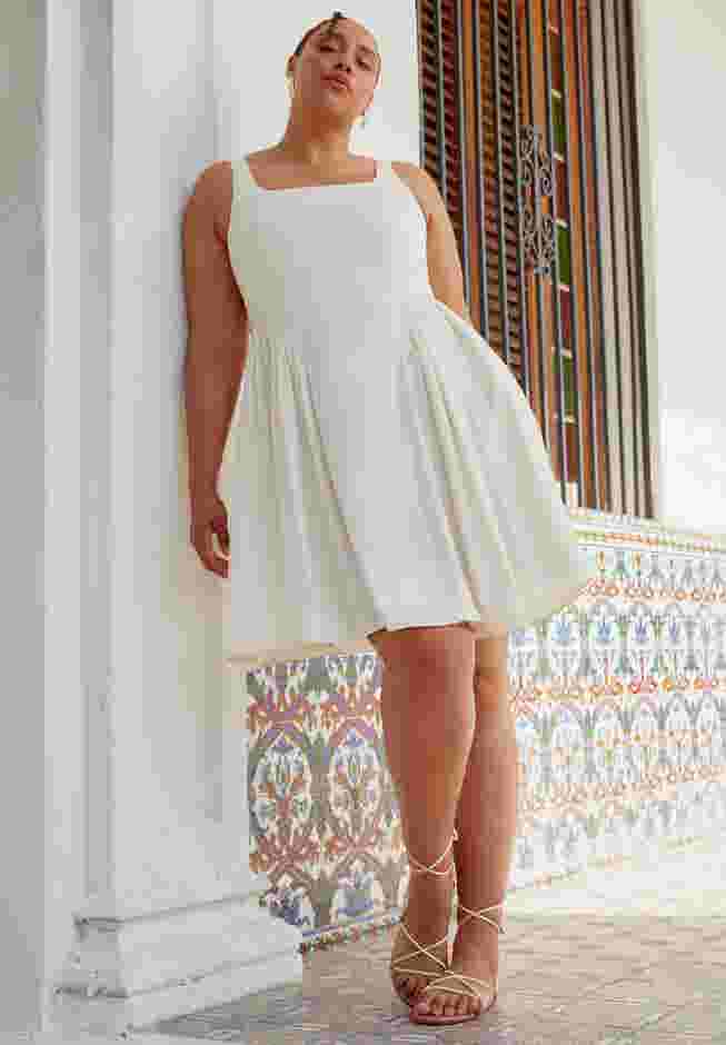 Bow Back Mini Dress image number 0