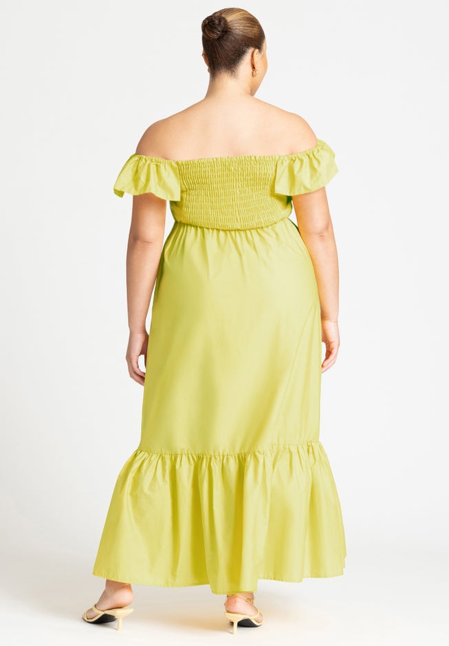 Maxi Poplin Dress image number null
