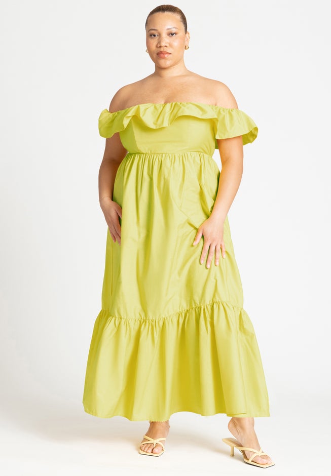 Maxi Poplin Dress image number null