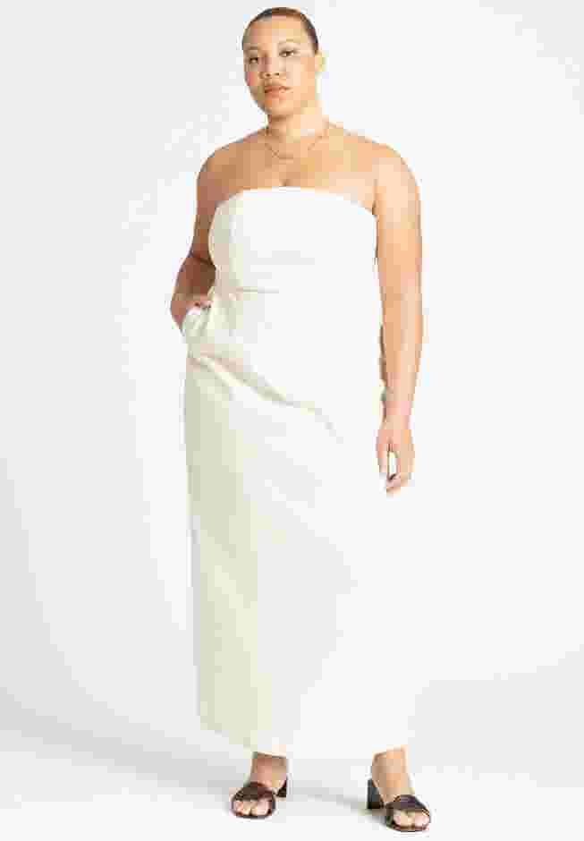 Denim Column Dress image number 0