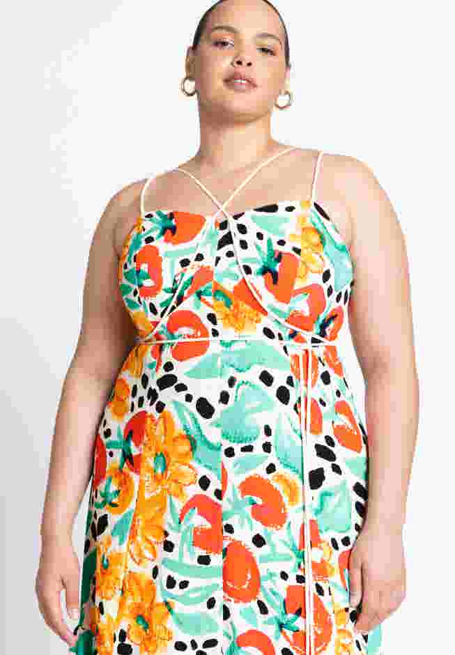 Strappy Flare Maxi Dress image number 2