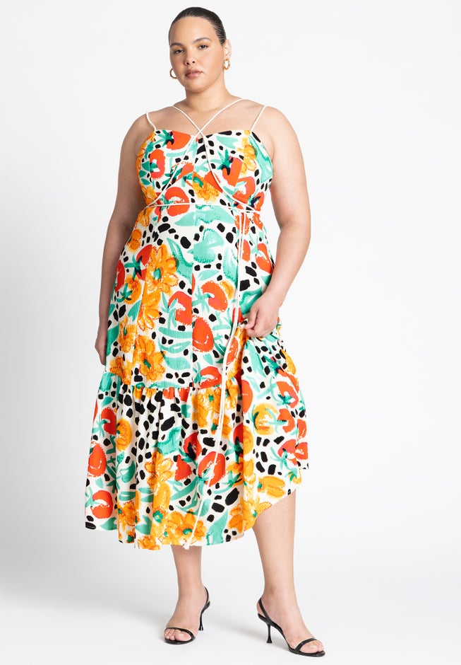 Strappy Flare Maxi Dress image number 0