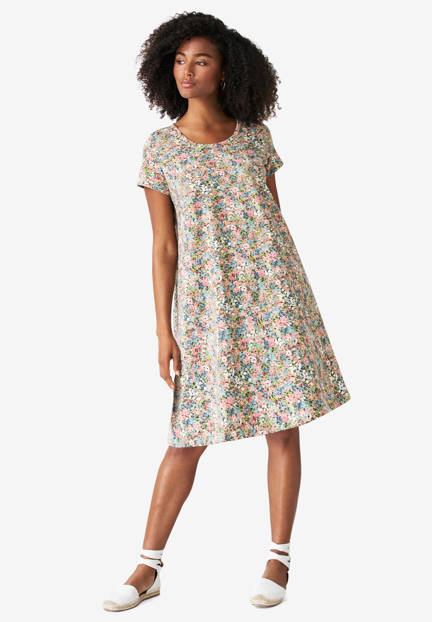 A-Line Knit Tee Dress image number 0