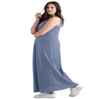 Sleeveless Knit Maxi Dress image number null