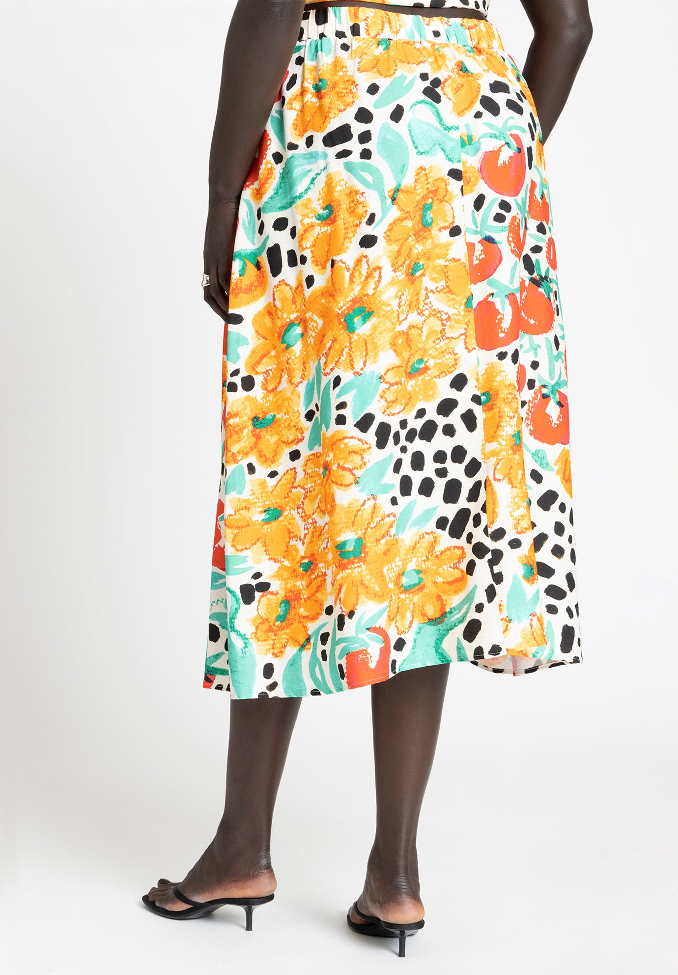 Printed Wrap Skirt image number 3