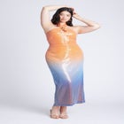 Ombre Star Sequin Dress image number null