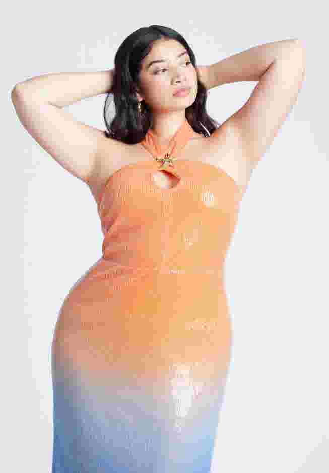 Ombre Star Sequin Dress image number 3