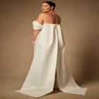 Bridal by ELOQUII Embellished Column Gown With Train image number null