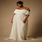 Bridal by ELOQUII Embellished Column Gown With Train image number null