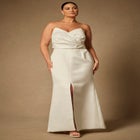 Bridal by ELOQUII Sculptural Gown With Removable Skirt image number null