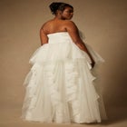Bridal by ELOQUII Strapless Princess Gown With Full Pleated Skirt image number null