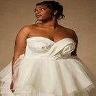 Bridal by ELOQUII Strapless Princess Gown With Full Pleated Skirt image number null