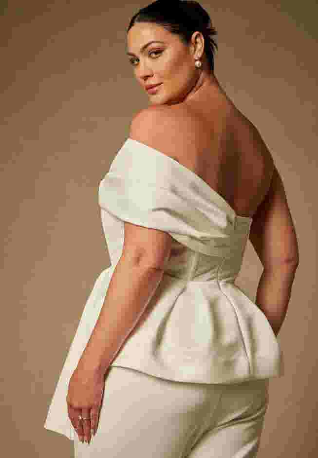 Bridal by ELOQUII Sculptural Top image number 1