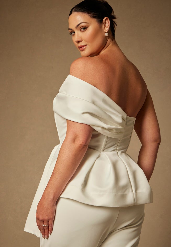 Bridal by ELOQUII Sculptural Top image number 1