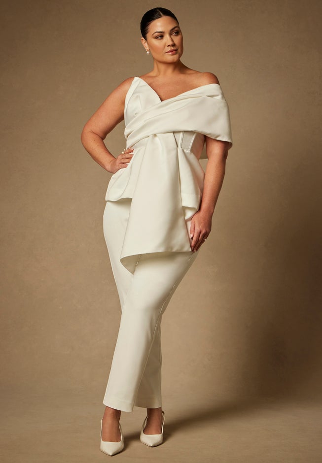 Bridal by ELOQUII Sculptural Top image number 3