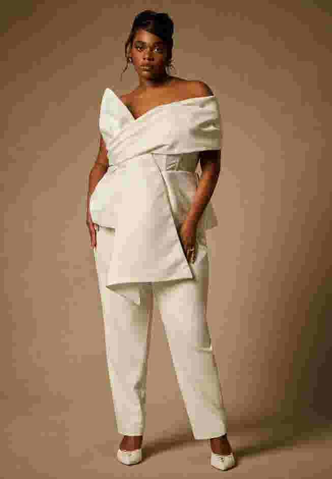 Bridal by ELOQUII Sculptural Top image number 6