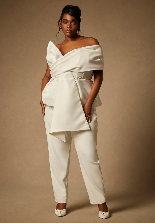 Bridal by ELOQUII Sculptural Top image number 6