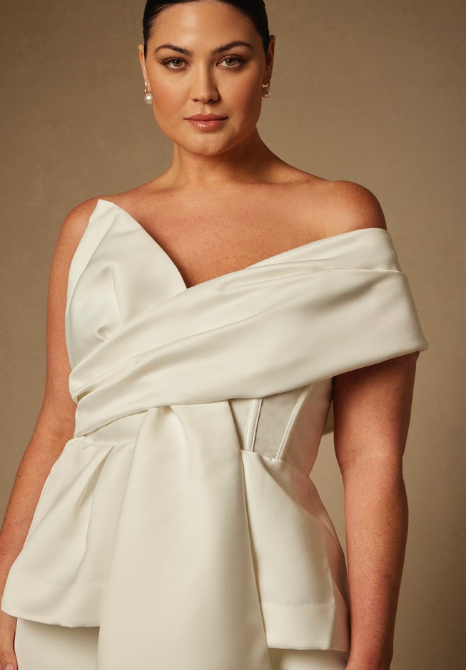 Bridal by ELOQUII Sculptural Top image number 0