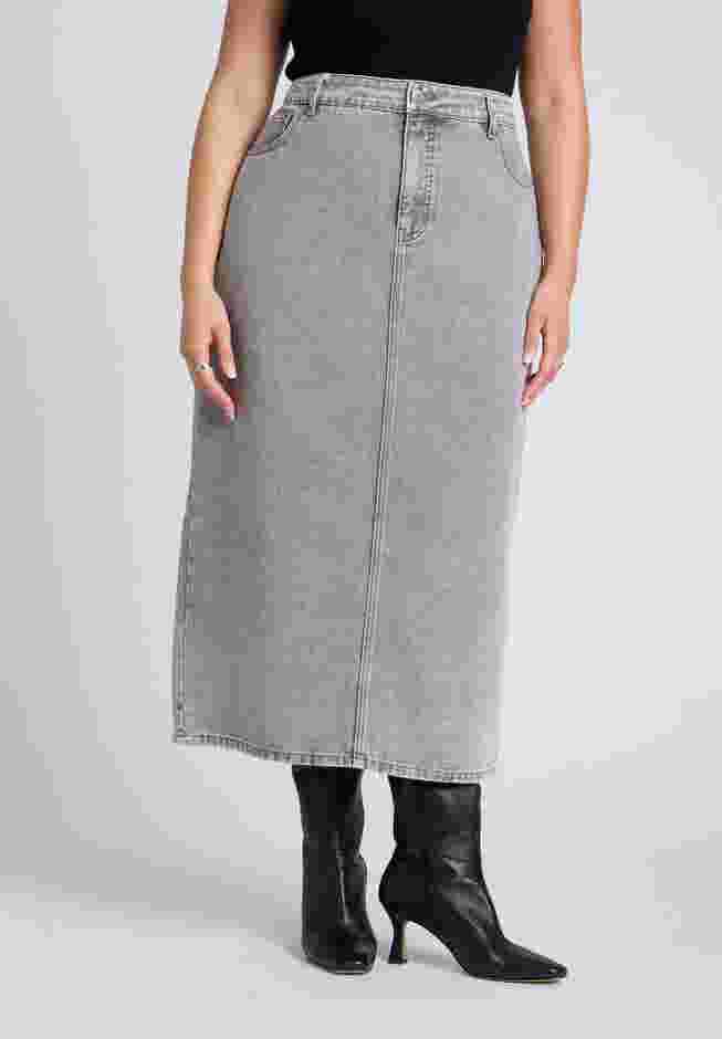 Denim Midi Skirt image number 1