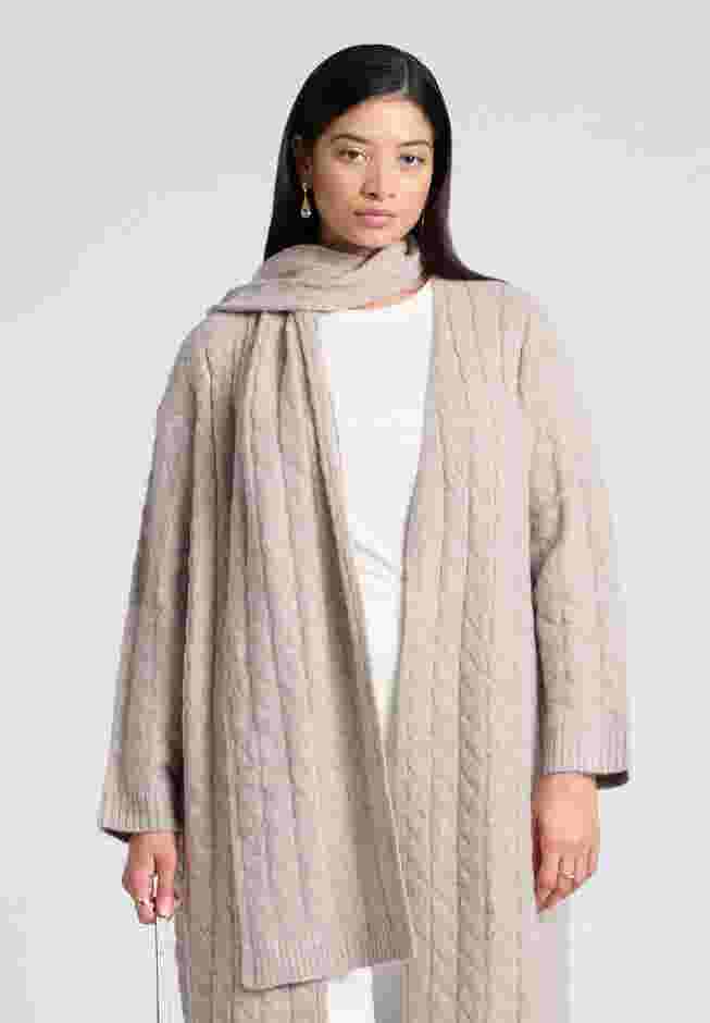 Sweater Scarf Knit Coat image number 2