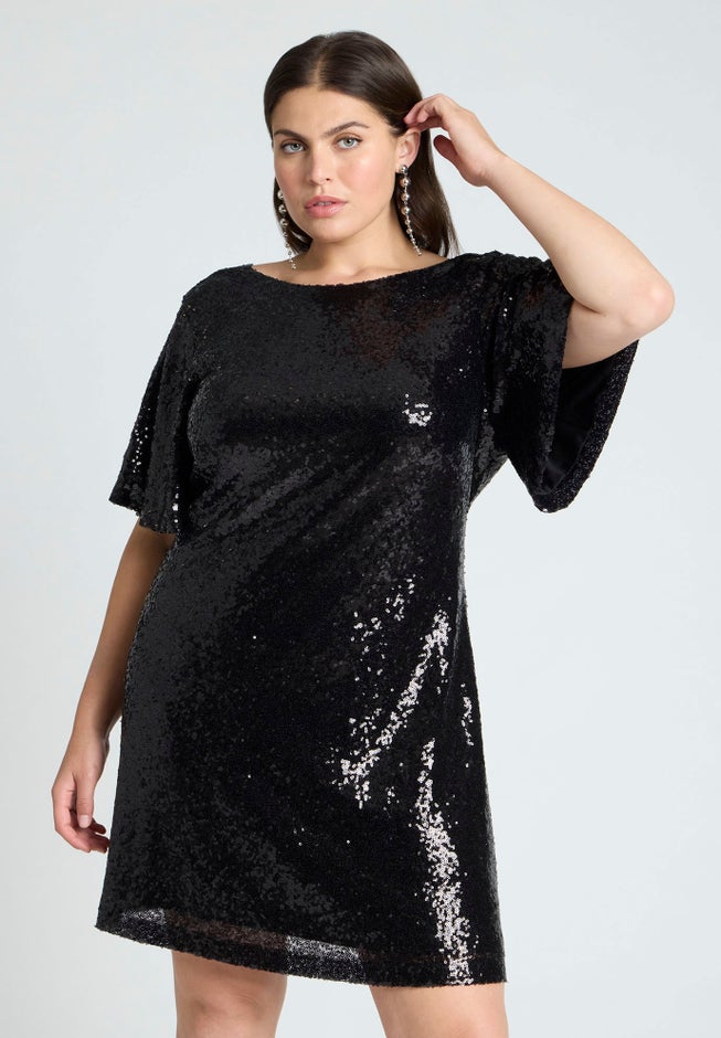 Tee Sequin Mini Dress image number null