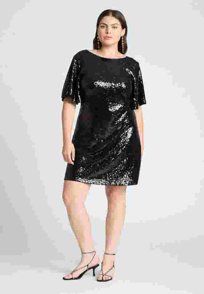 Tee Sequin Mini Dress image number 0
