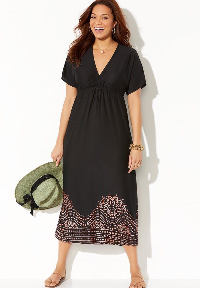 Kate V-Neck Cover Up Maxi Dress image number 2
