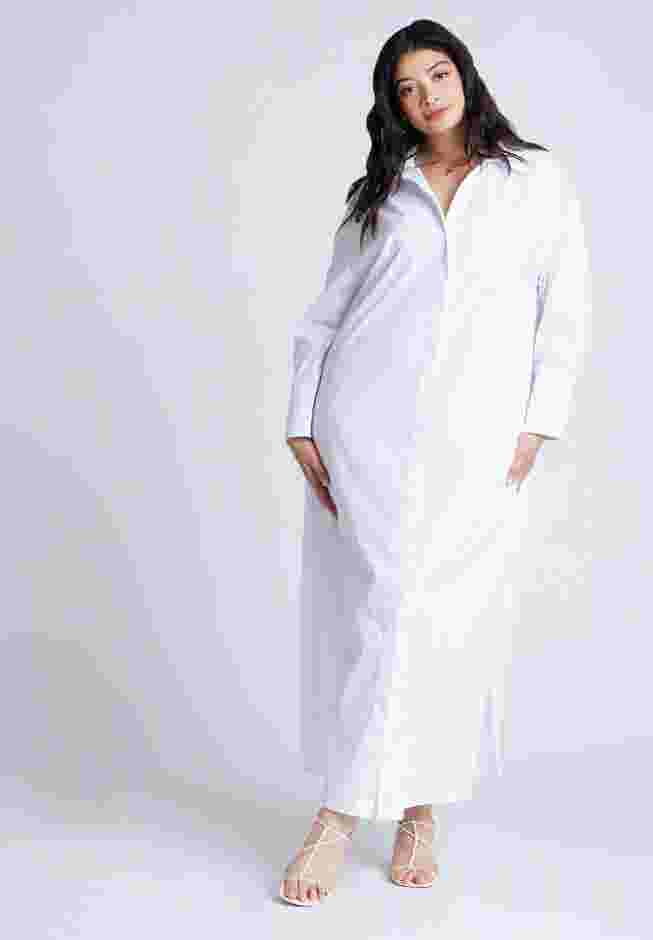 Collared Maxi Shirt Dress image number 1