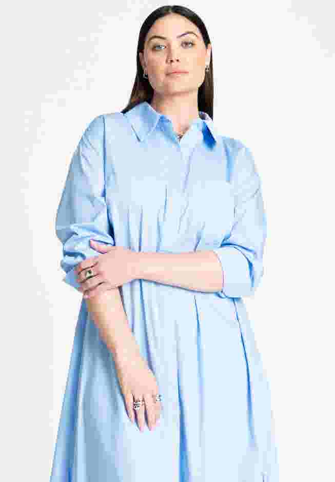 Collared Maxi Shirt Dress image number 2