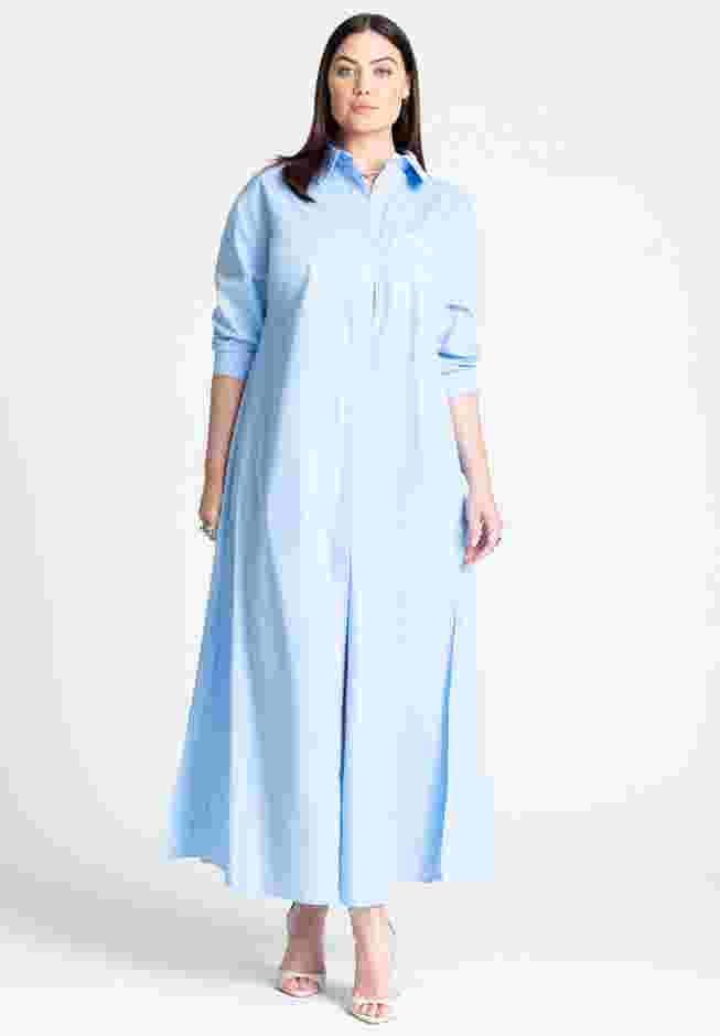 Collared Maxi Shirt Dress image number 0