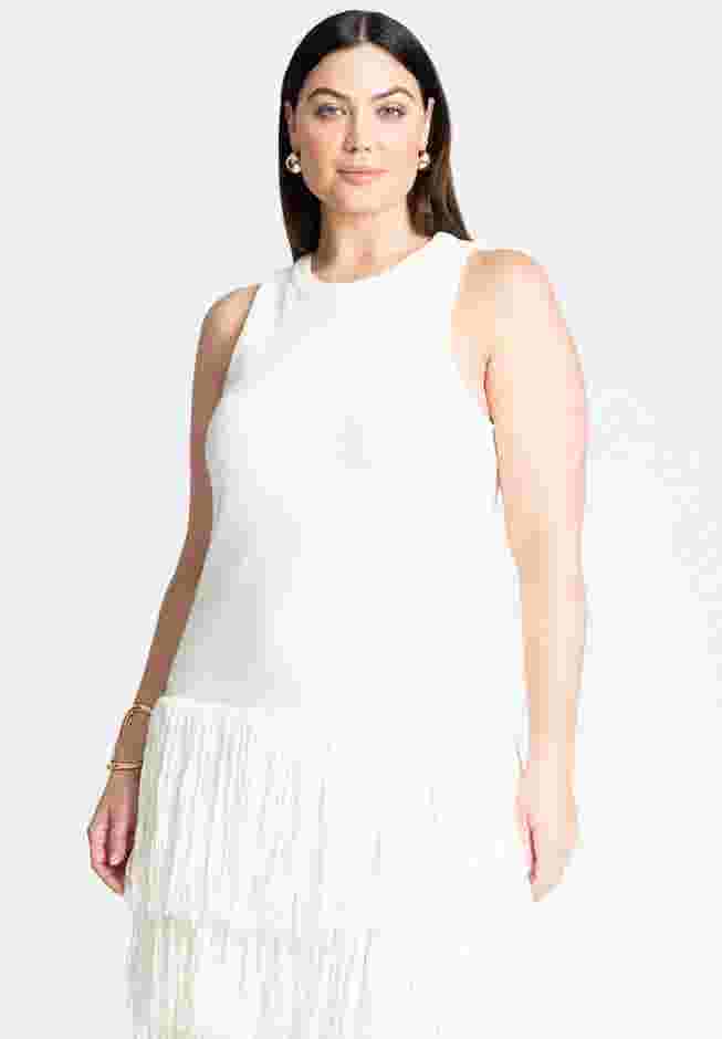 Fringe Sweater Mini Dress image number 2