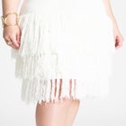 Fringe Sweater Mini Dress image number null