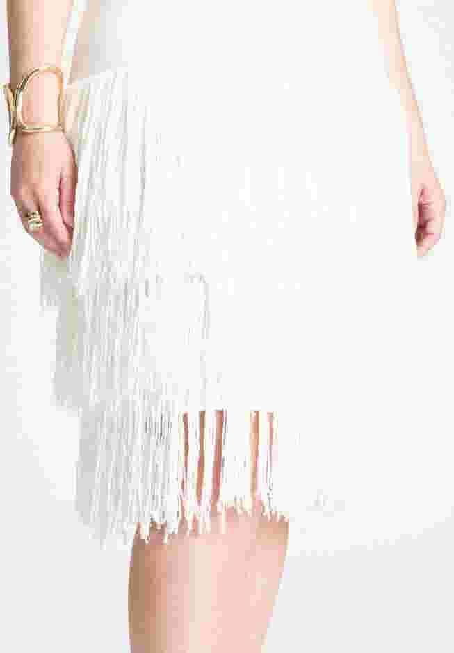 Fringe Sweater Mini Dress image number 3