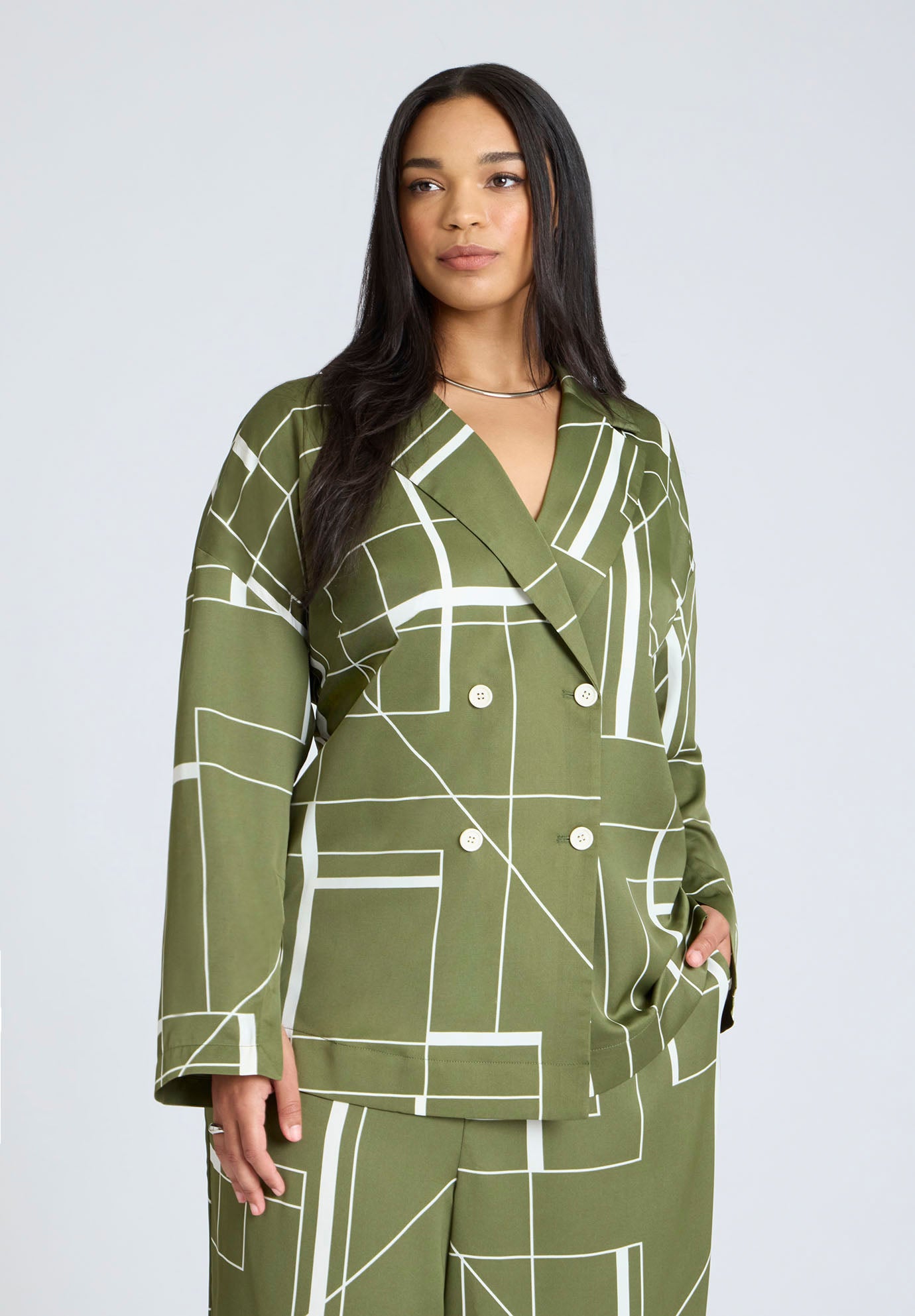 Double Breasted Oversized Shirt image number 0