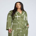 Double Breasted Oversized Shirt image number null