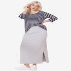 Three-Quarter Sleeve Scoop Neck Tee image number null