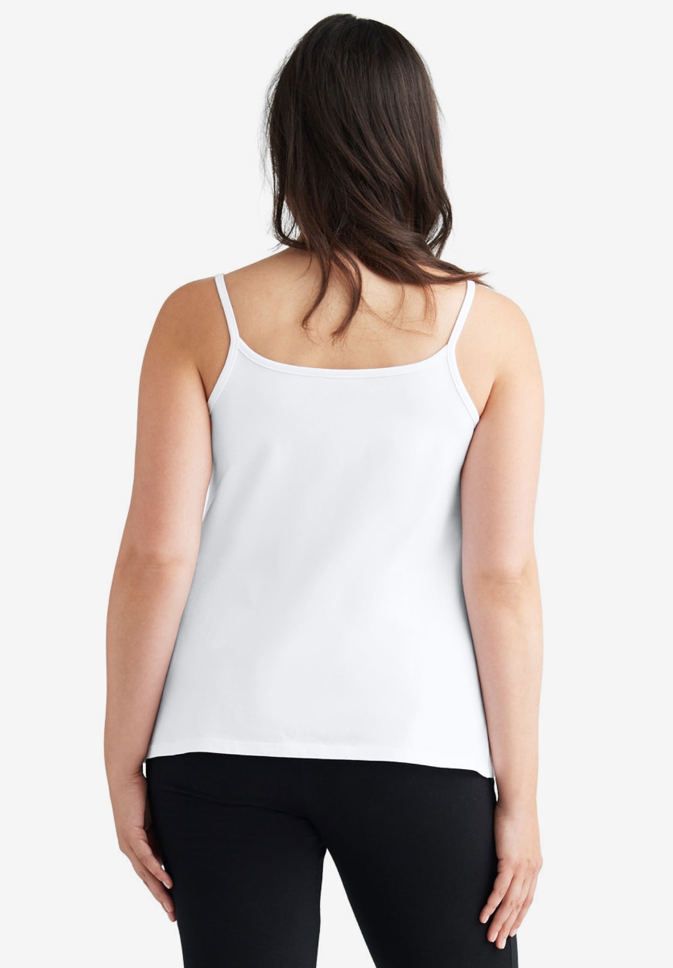Cotton Spandex Scoop Neck Sleeveless Cami image number 1