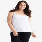 Cotton Spandex Scoop Neck Sleeveless Cami image number null