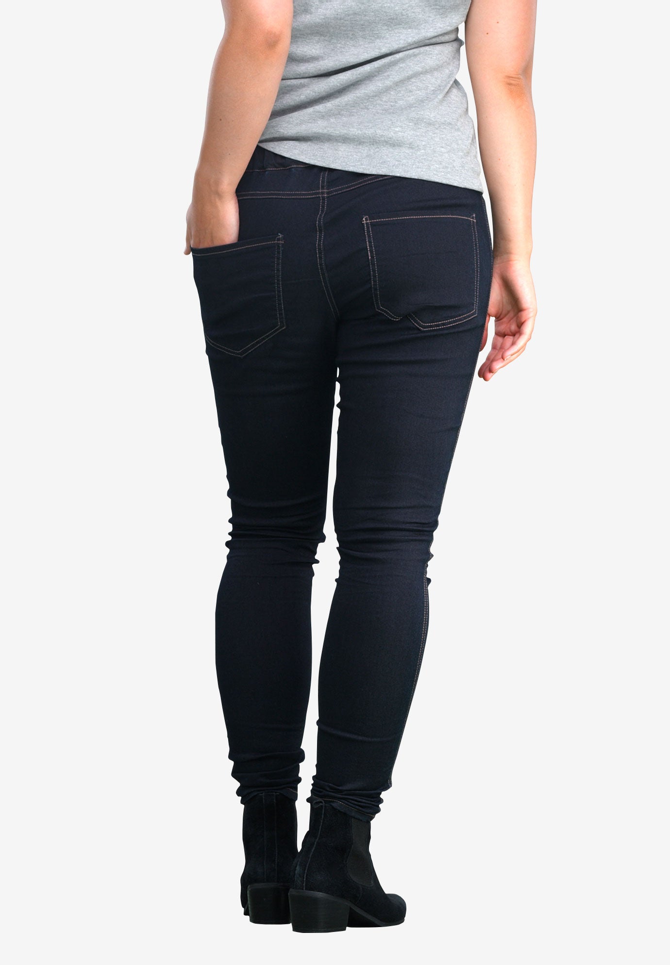 Mid-Rise 4-Pocket Stretch Jeggings image number 1