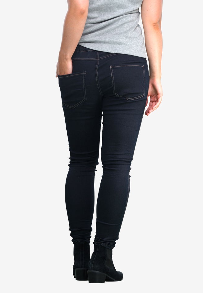 Mid-Rise 4-Pocket Stretch Jeggings image number 1