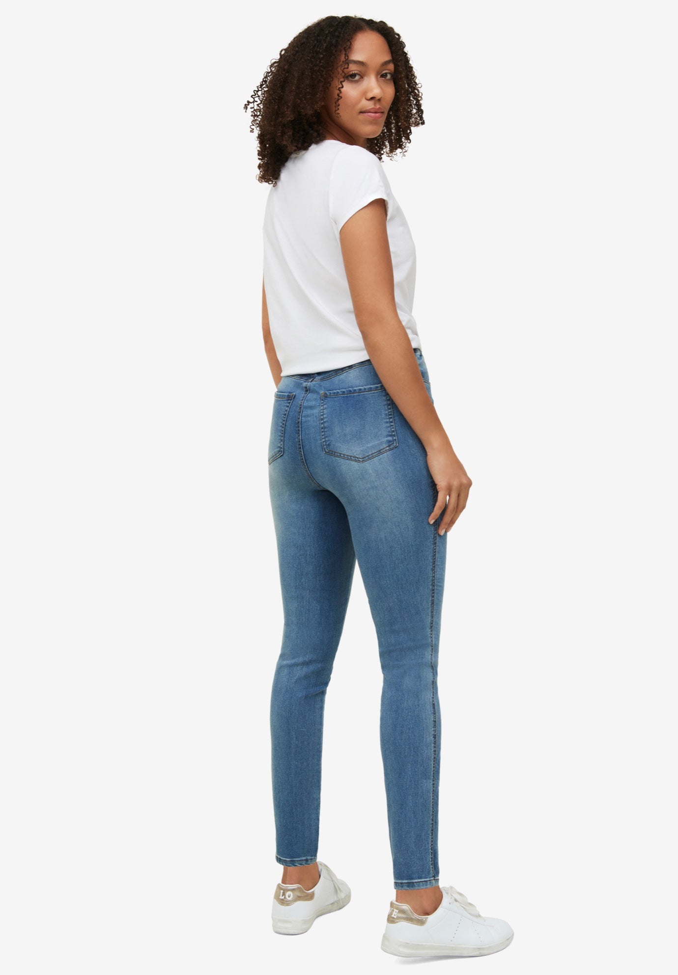 Mid-Rise 4-Pocket Stretch Jeggings image number 1