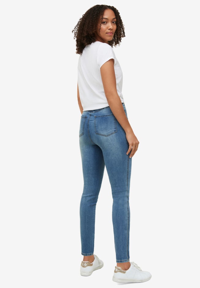 Mid-Rise 4-Pocket Stretch Jeggings image number 1
