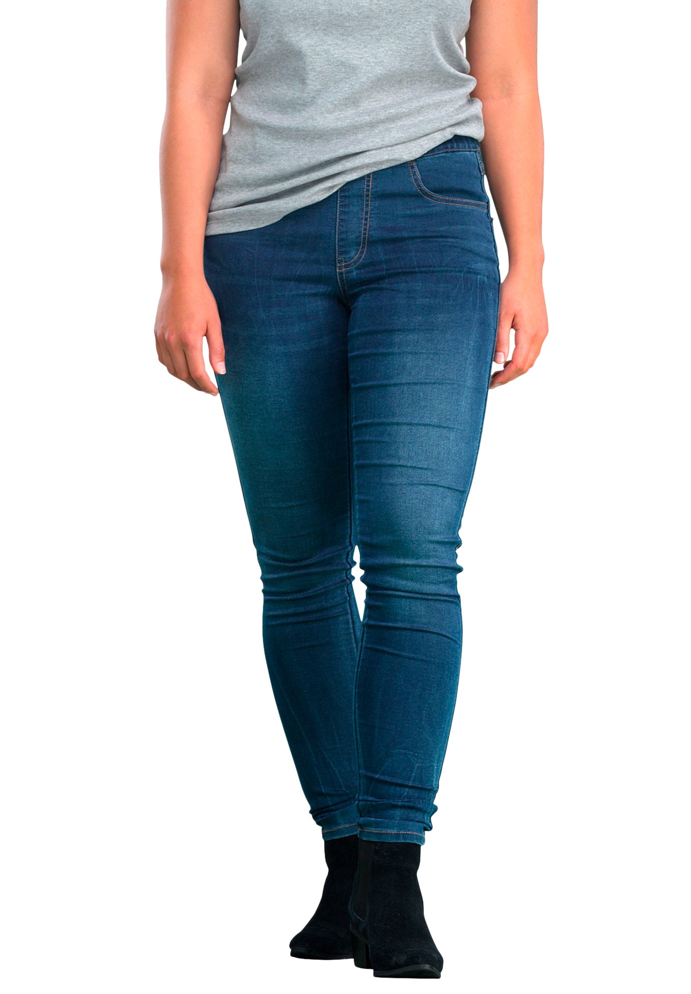 Mid-Rise 4-Pocket Stretch Jeggings image number 0