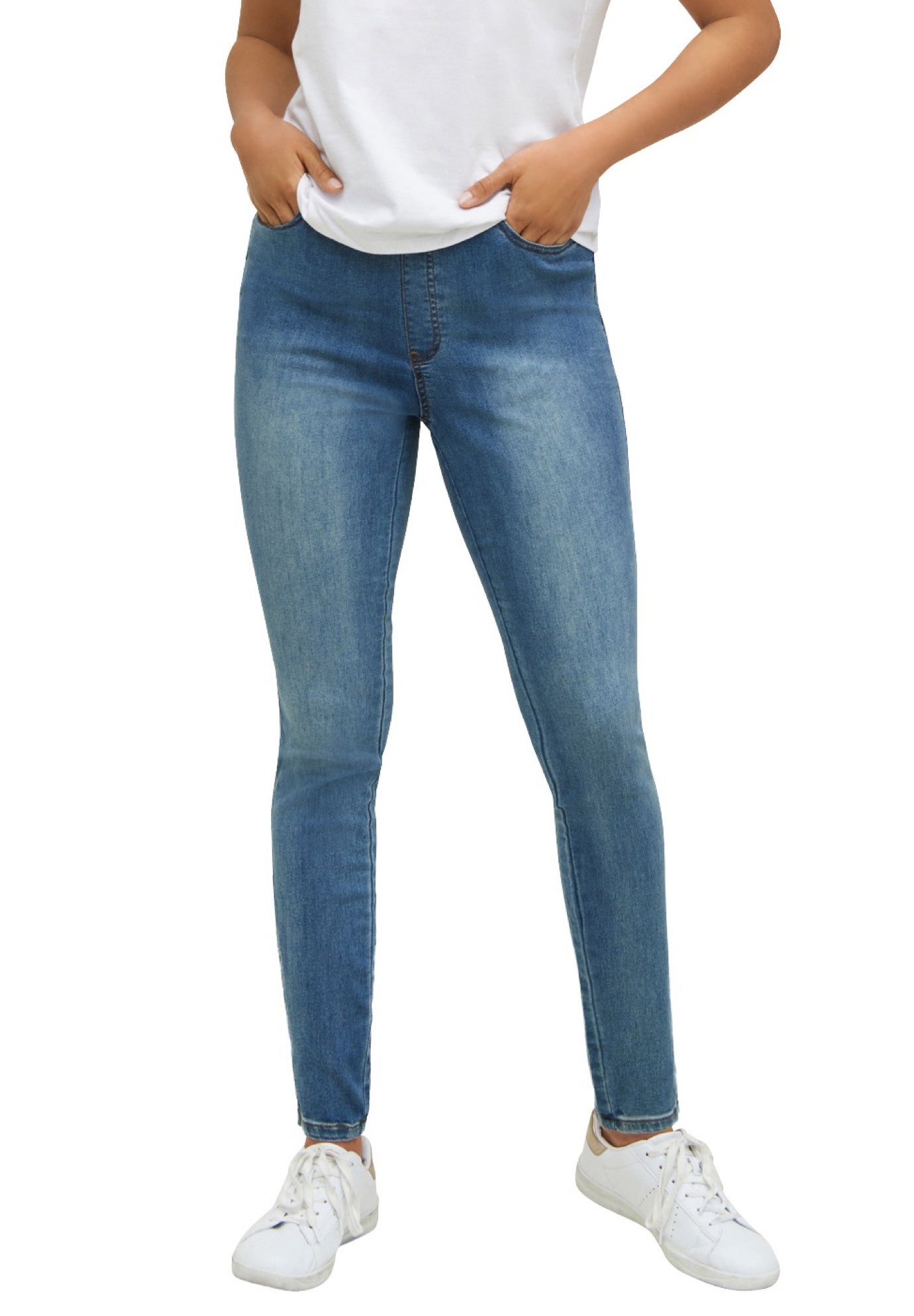 Mid-Rise 4-Pocket Stretch Jeggings image number 0