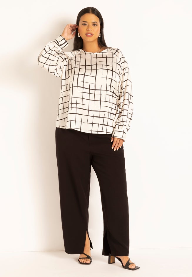 Raglan Sleeve Printed Blouse image number 3