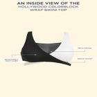 Hollywood Colorblock Wrap Bikini Top image number null